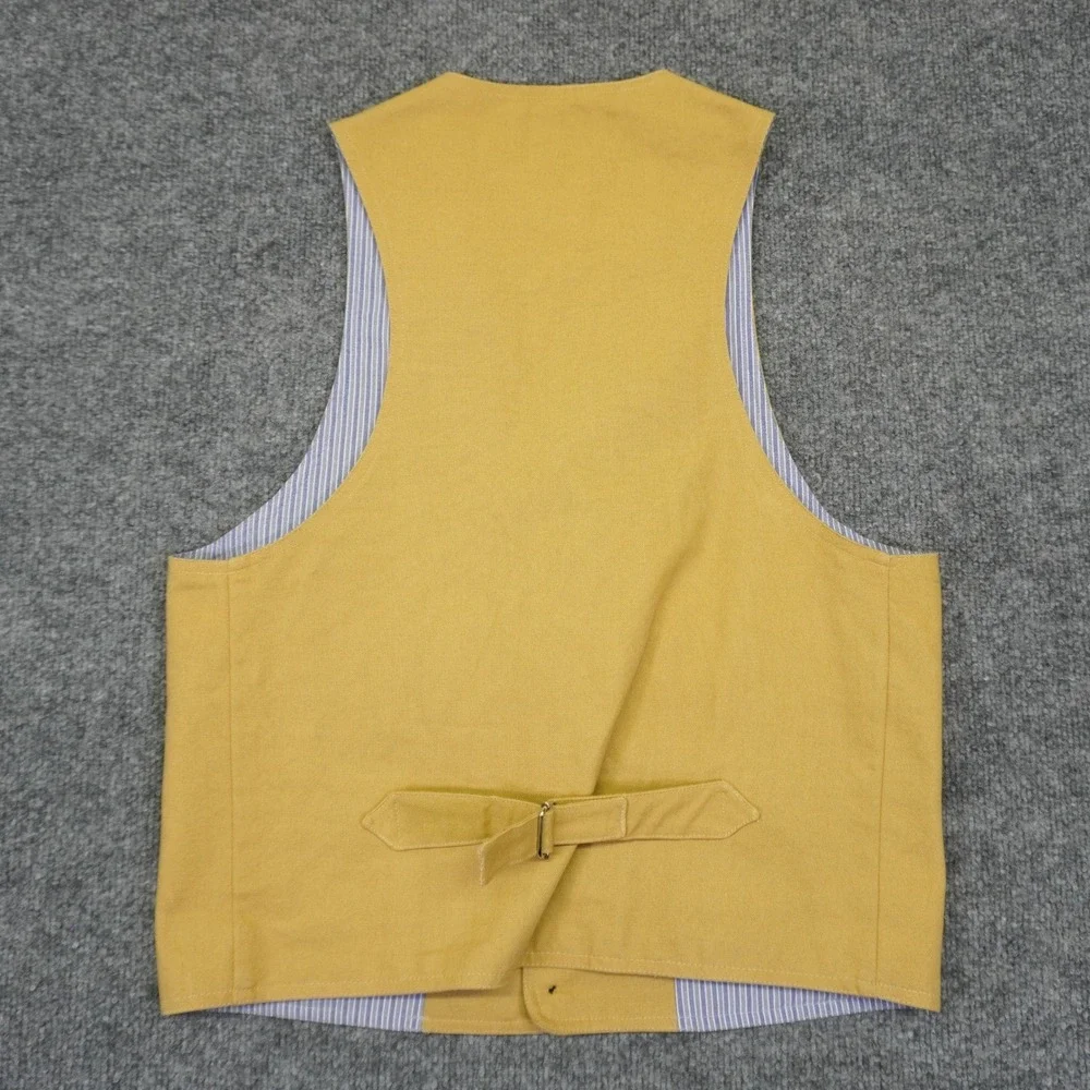 Frontier Classics Vest Men S Yellow Canvas Notched Lapel Old West Steampunk
